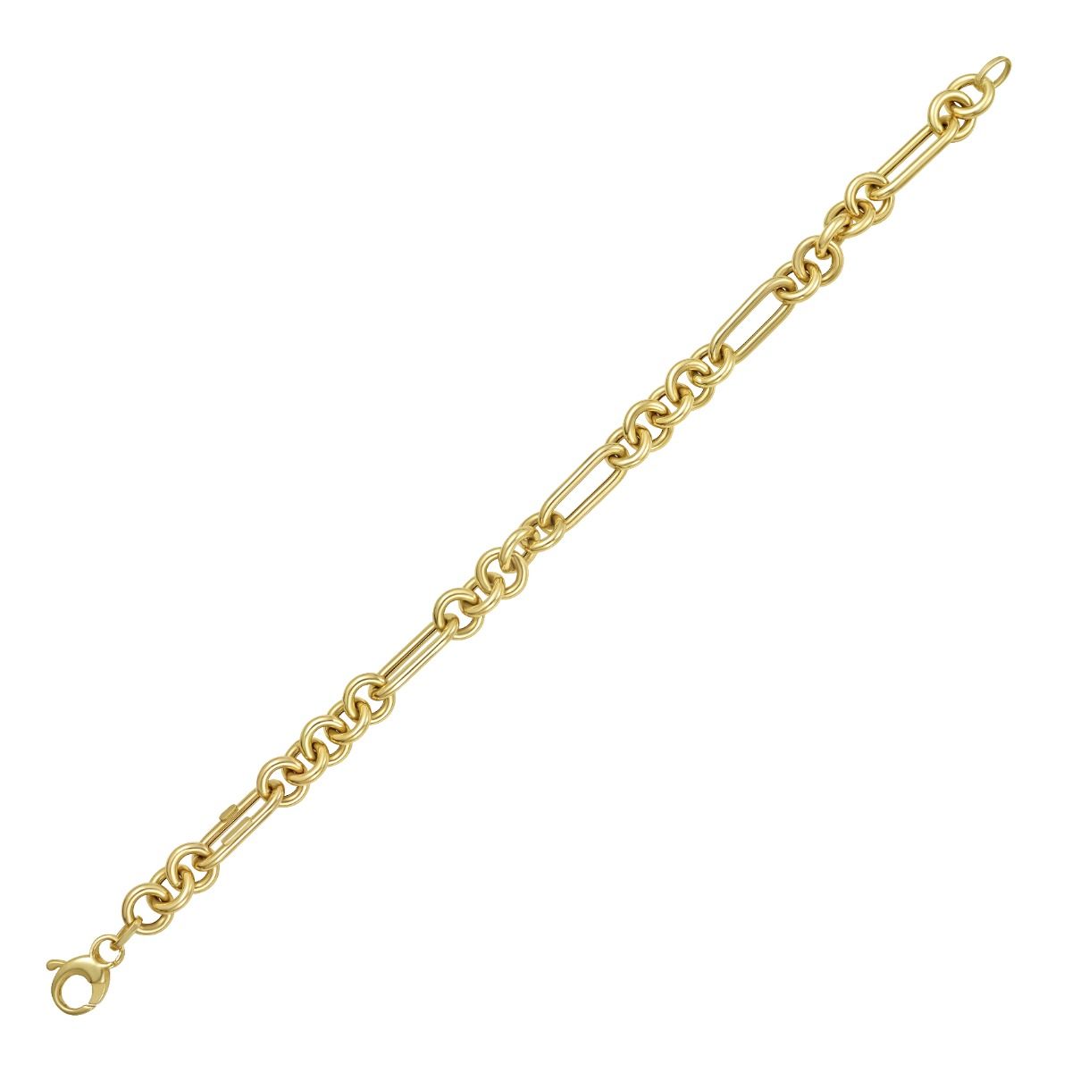 14K Figaro Link Bracelet